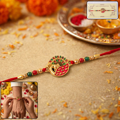 Elegant Peacock Design Rakhi (1 Pc)