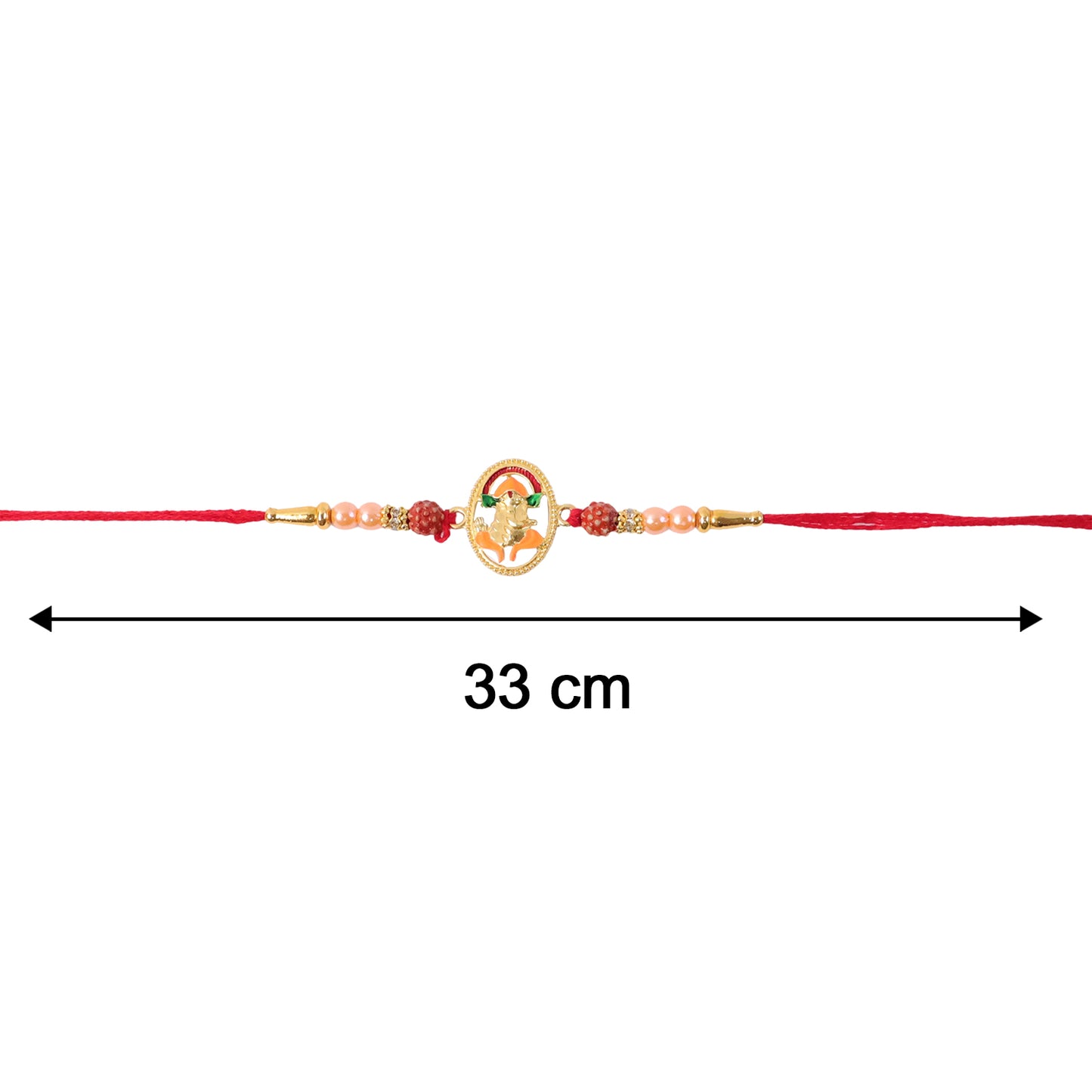 Size comparison of Ganesha rakhi