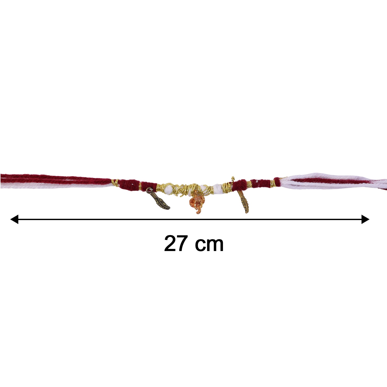 Size reference of Decorative Thread Rakhi Bracelet