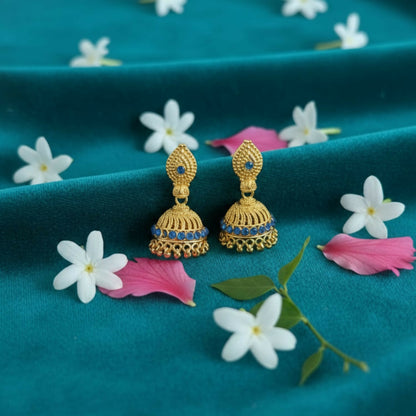 Classic Golden Jhumka Earrings | Ethnic & Festive Jewellery for Women