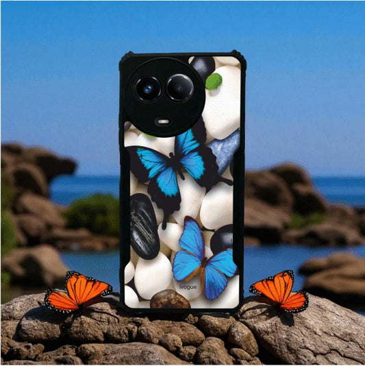 Blue Wings Beauty Mobile Cover For Realme Narzo 60X