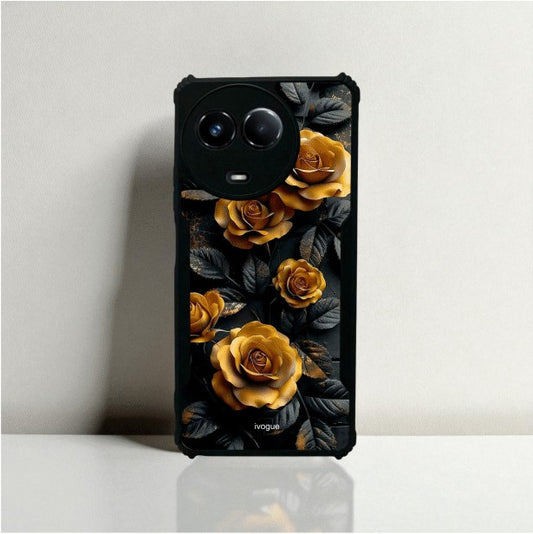 Golden Rose Mobile Cover For Realme Narzo 60X