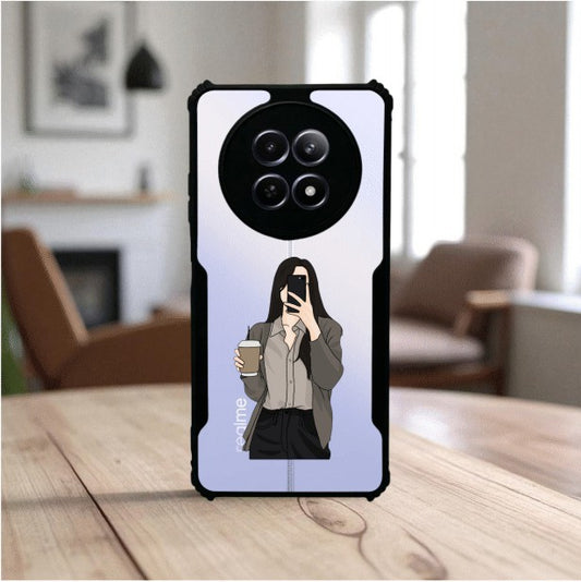 Coffee Girl Mobile Cover For Realme Narzo N65