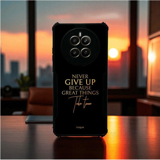 Never Give Up Mobile Cover For Realme Narzo 70
