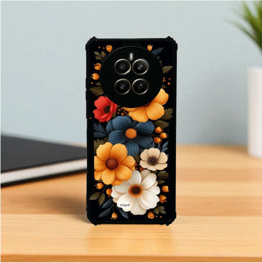 Retro Petals Mobile Cover For Realme Narzo 70