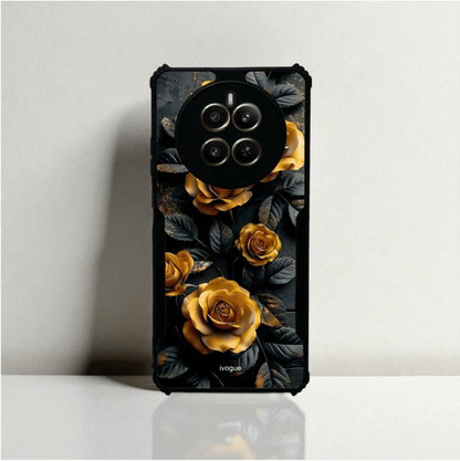 Golden Rose Mobile Cover For Realme Narzo 70