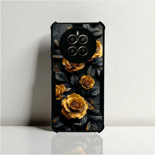 Golden Rose Mobile Cover For Realme Narzo 70