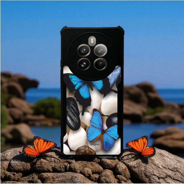 Blue Wings Beauty Mobile Cover For Realme P1 Pro
