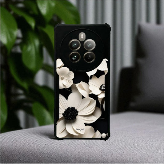 Black & Bloom Mobile Cover For REALME 12 PRO PLUS