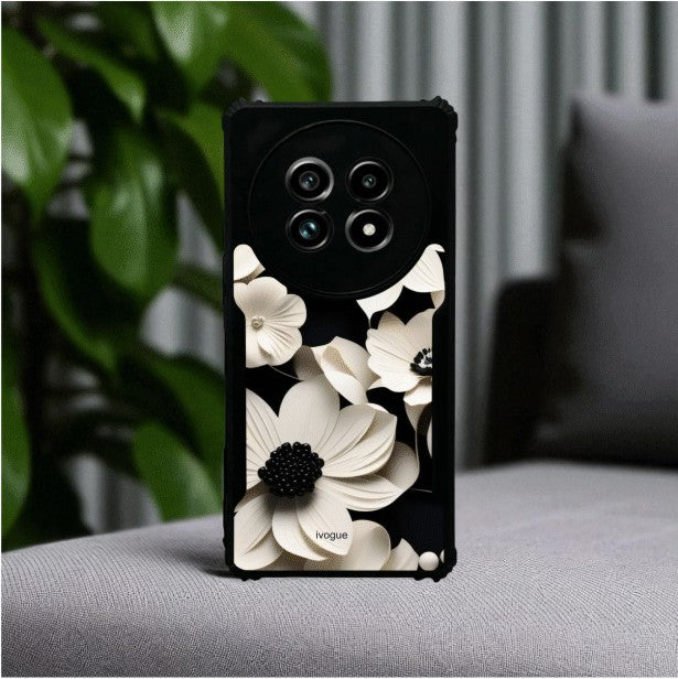 Black & Bloom Mobile Cover For Realme 13 Pro Plus
