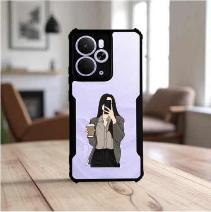 Coffee Girl Mobile Cover For Realme 14T