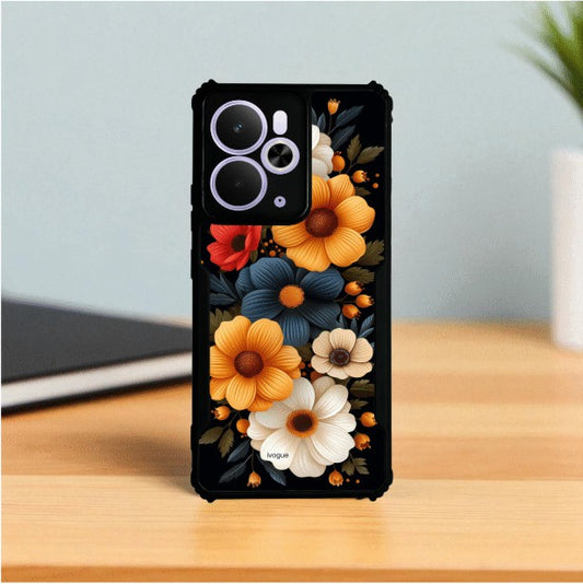 Retro Petals Mobile Cover For Realme 14T