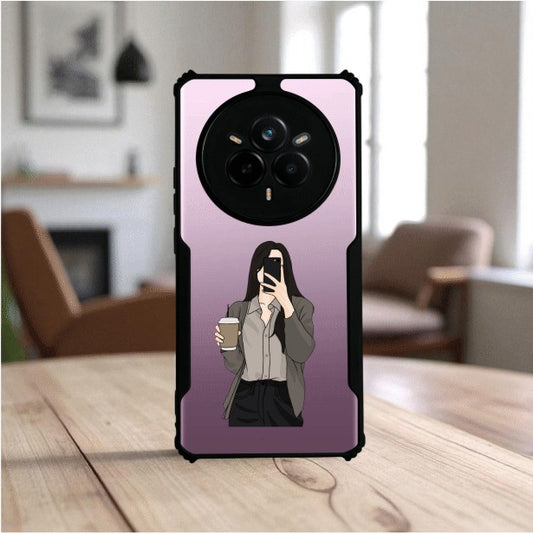 Coffee Girl Mobile Cover For REALME 14 Pro
