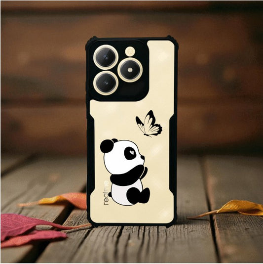 Panda and Butterfly Mobile Cover For Realme C61