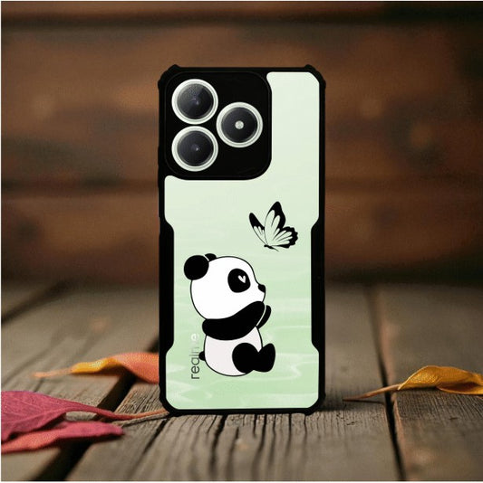 Panda and Butterfly Mobile Cover For Realme Narzo N63