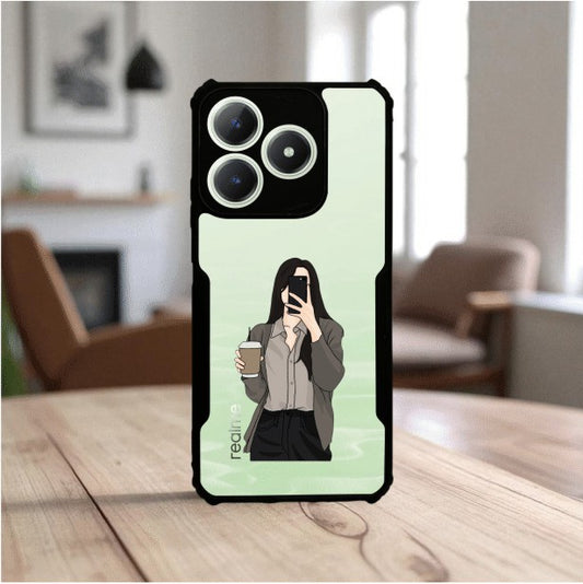 Coffee Girl Mobile Cover For Realme Gt 6T