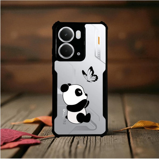 Panda and Butterfly Mobile Cover For REALME P3