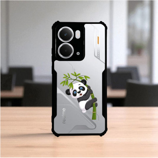 Panda and Tree Mobile Cover For REALME P3