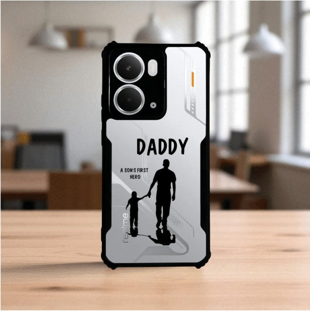 Daddy and Son Mobile Cover For REALME P3