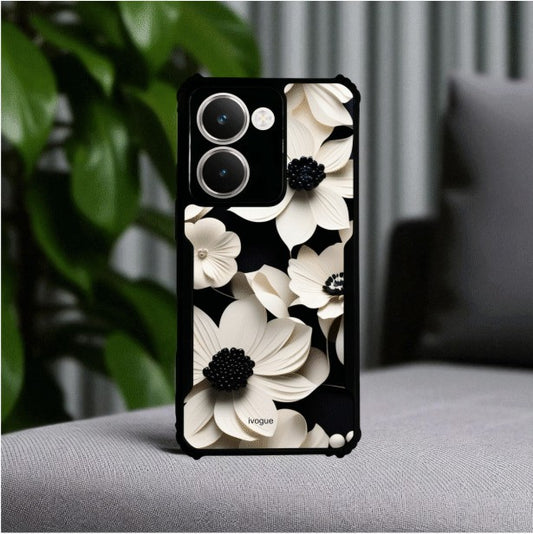 Black & Bloom Mobile Cover For REALME P3 Ultra