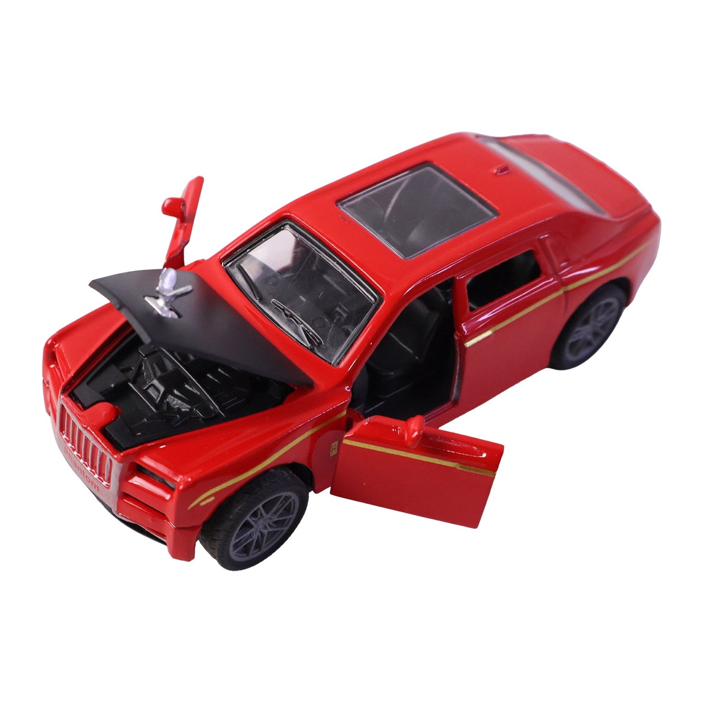 Die-Cast Metal Pull-Back Toy Car – Realistic Luxury Sedan Model (1 Pc)