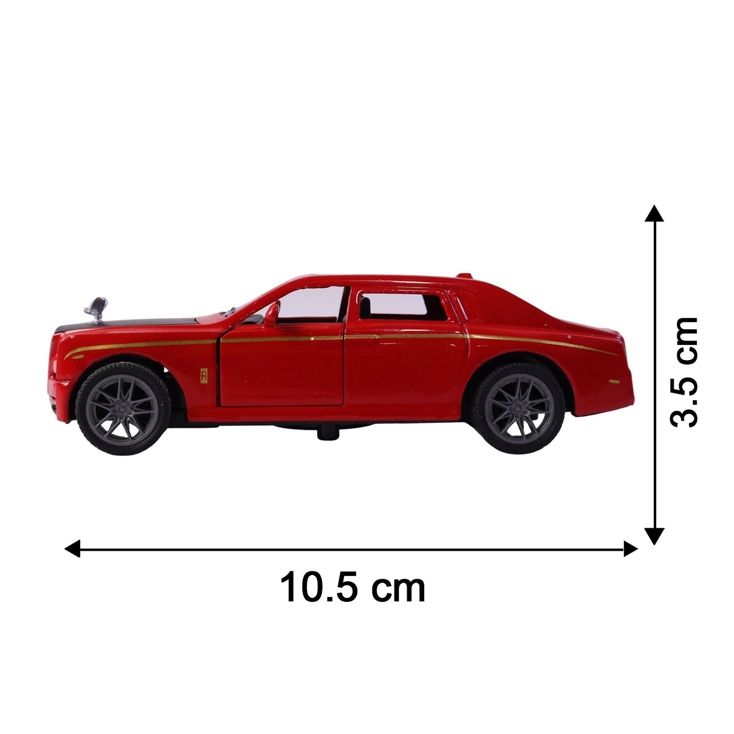 Die-Cast Metal Pull-Back Toy Car – Realistic Luxury Sedan Model (1 Pc)