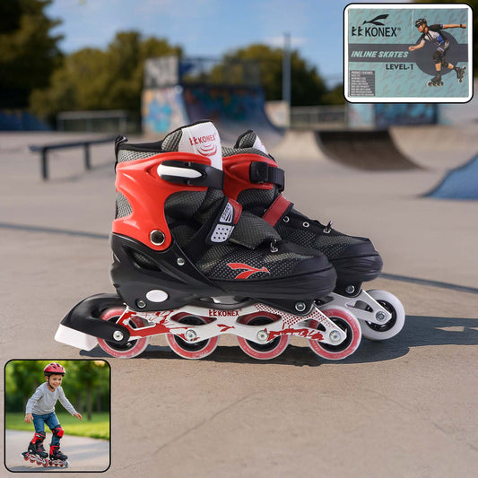 Professional Adjustable Inline Skates for Kids and Adults (XL / 1 Pair)