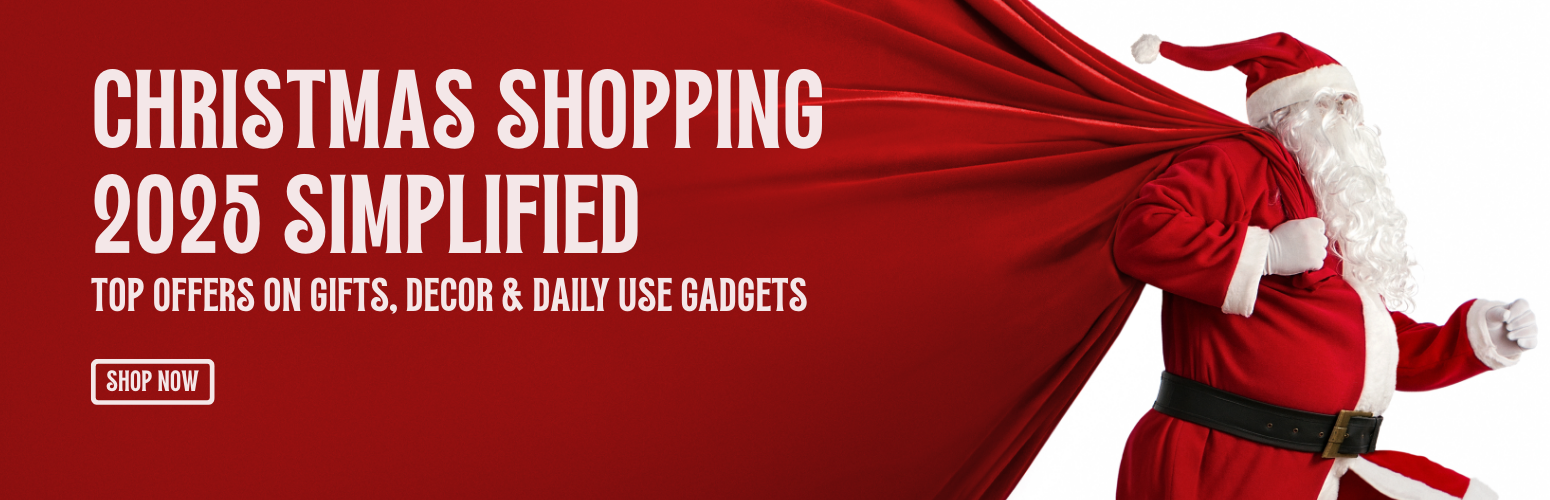 Christmas Shopping 2025 Simplified: Top Offers on Gifts, Decor & Daily Use Gadgets
