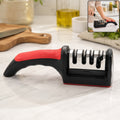 4 Stage Knife Sharpener Tool for Kitchen Knives with Non Slip Handl ,knife sharpner