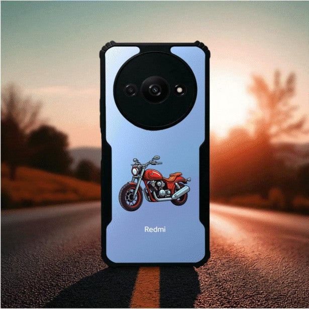 Bike Mobile Cover For Redmi A3
