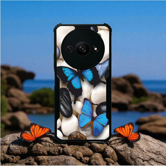 Blue Wings Beauty Mobile Cover For Redmi A3