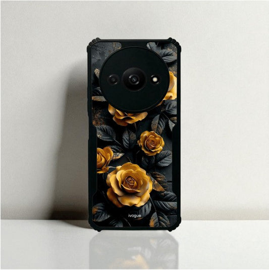 Golden Rose Mobile Cover For Redmi A3