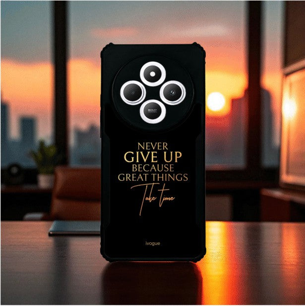 Never Give Up Mobile Cover For Redmi A4