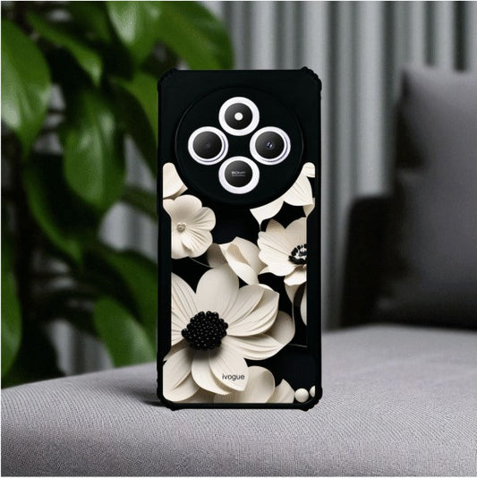 Black & Bloom Mobile Cover For Redmi 14c