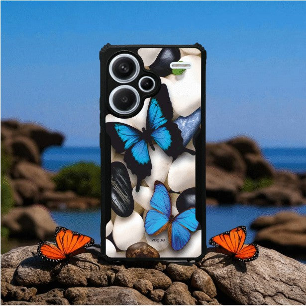 Blue Wings Beauty Mobile Cover For Redmi Note 13 Pro Plus