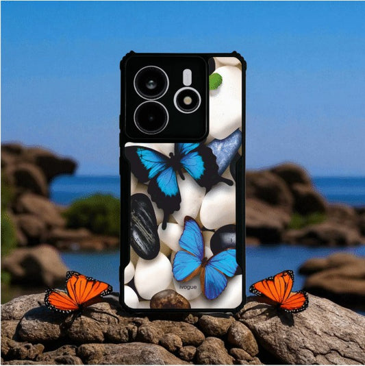 Blue Wings Beauty Mobile Cover For Redmi Note 14