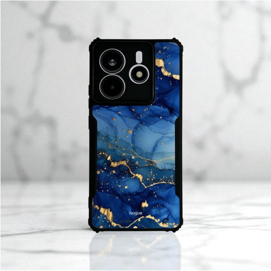 Blue Opulence Mobile Cover For Redmi Note 14