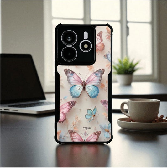 Butterfly Bloom Mobile Cover For Redmi Note 14