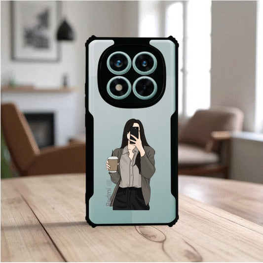 Coffee Girl Mobile Cover For Redmi Note 14 Pro