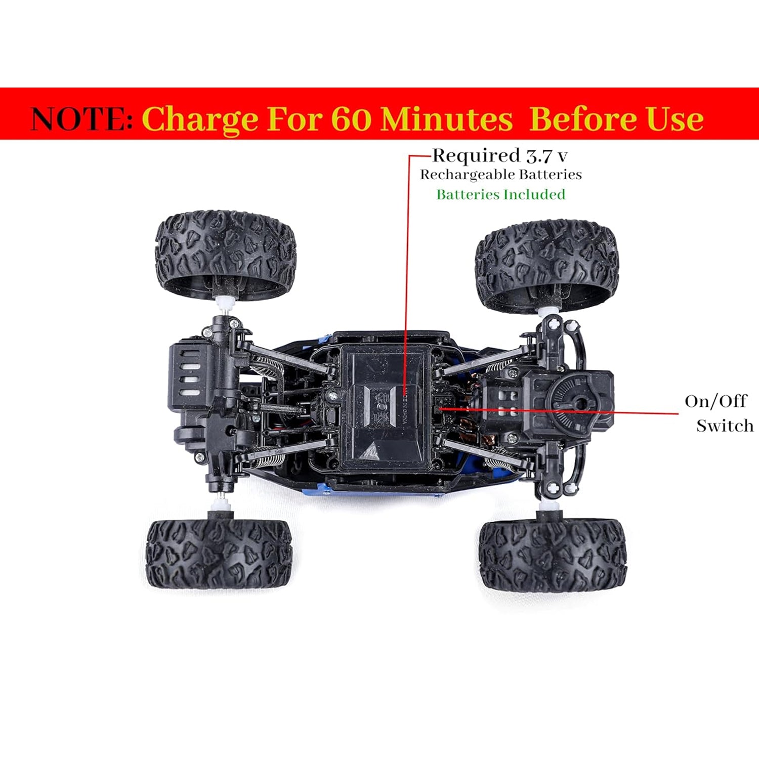 Rock Crawler Monster RC Truck climbing rocks