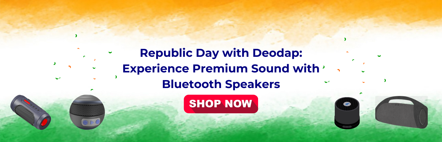 Republic Day with Deodap: Experience Premium Sound with Bluetooth Speakers