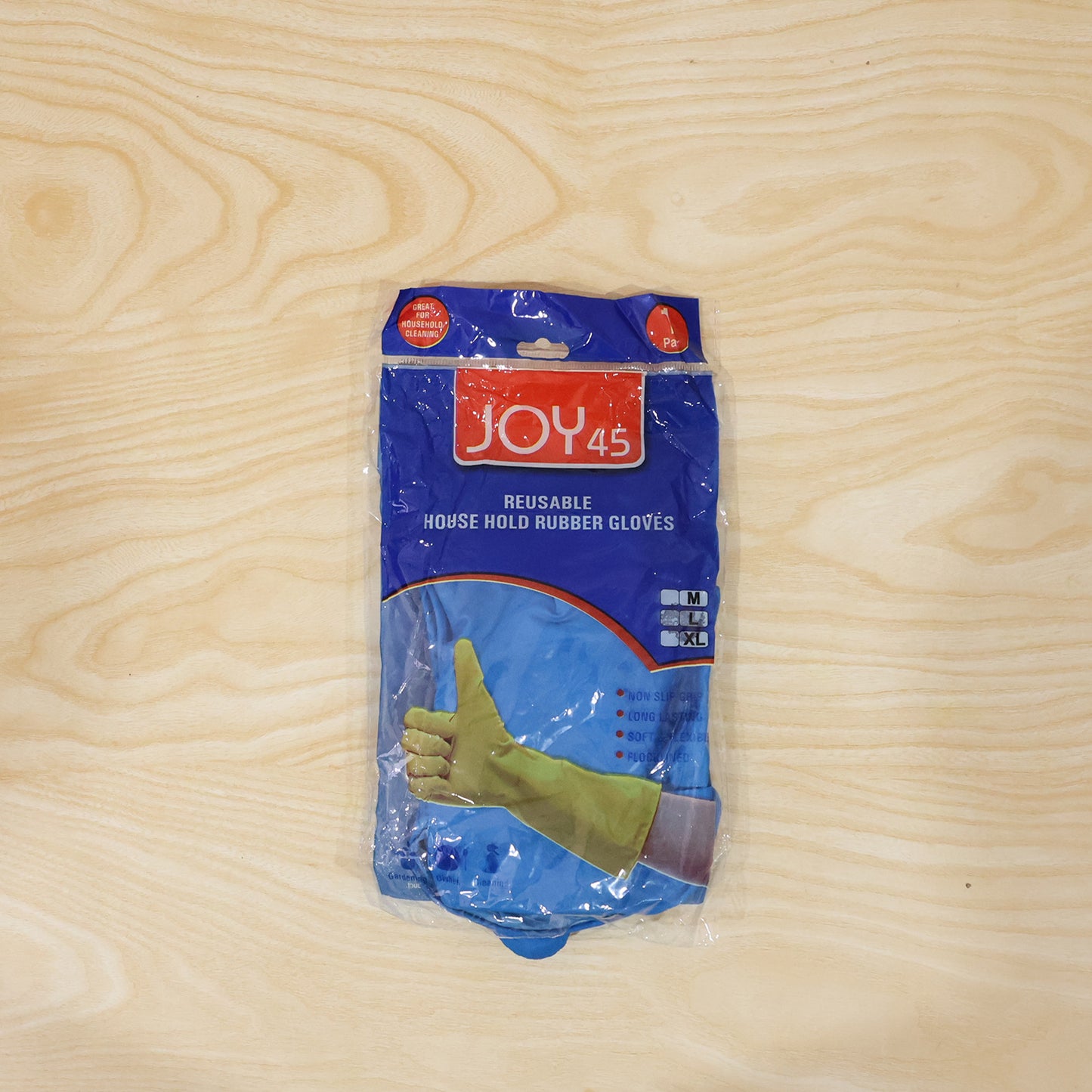 Blue rubber gloves daily use
