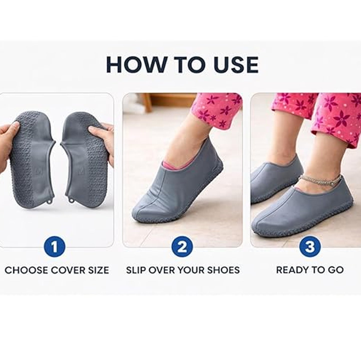 Waterproof silicone shoe cover product image