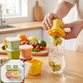 Square Ice Cube Mould Set with Lids Multicolor for Drinks and Cocktails (4 Pc)
