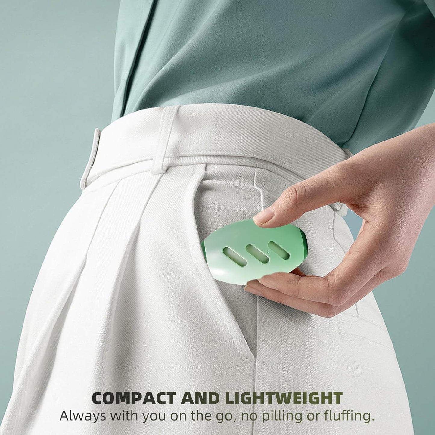 Compact reusable lint roller for clothes and furniture