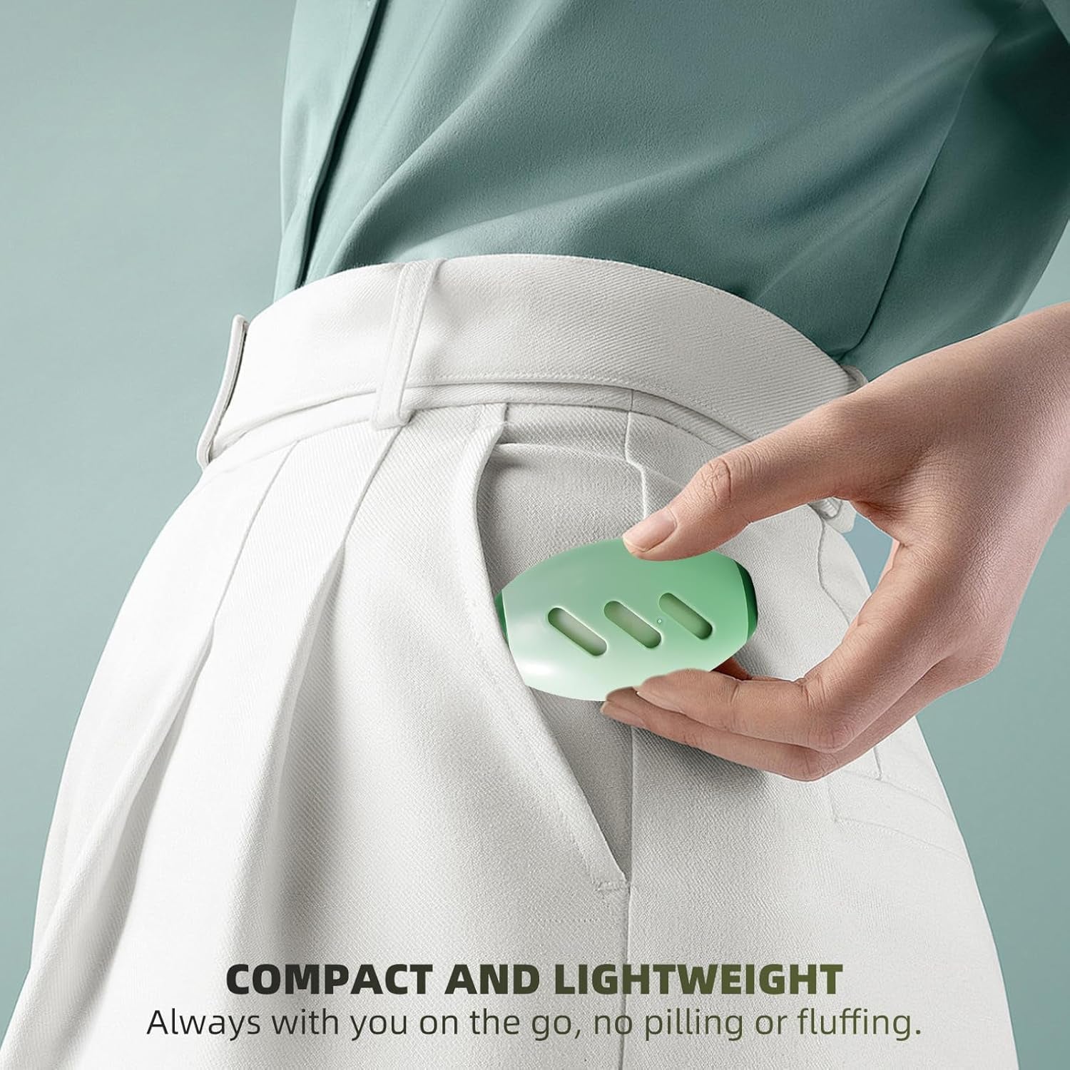 Compact reusable lint roller for clothes and furniture
