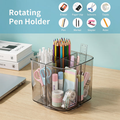 Pen stand spinning to show 360° rotation