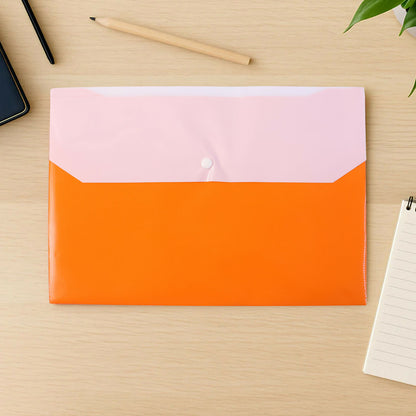 Button Closure Expanding Document File Folder – Mix Colour