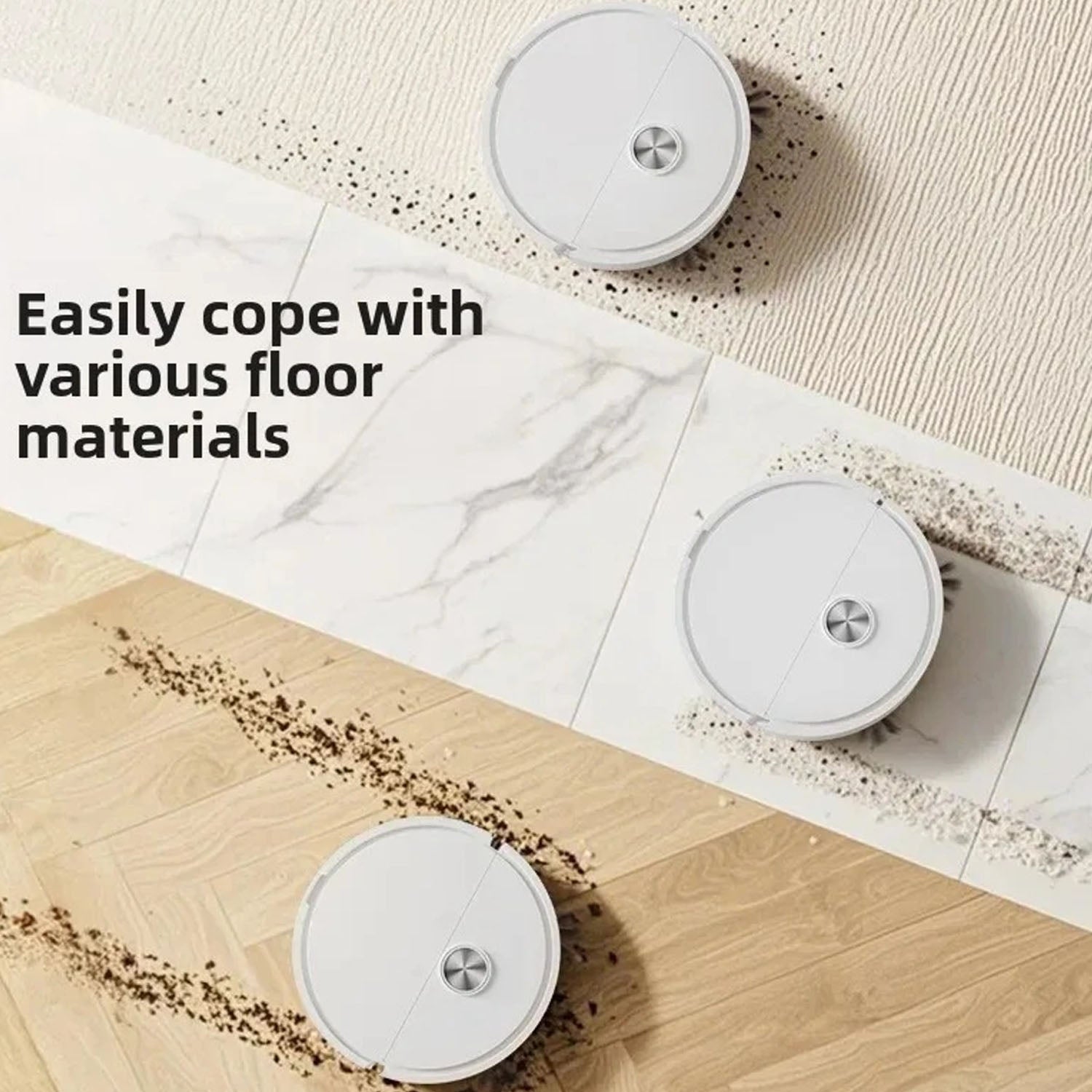 Robotic Vacuum Cleaner with Mopping Function (1 PC)