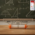 Precision Ruler 16 cm with Rolling Mechanism for Perfect Circles